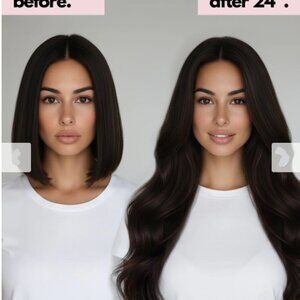 Hair Extensions 20"- Invisible Clip in hair extensions Mocha Balayage -Brand New